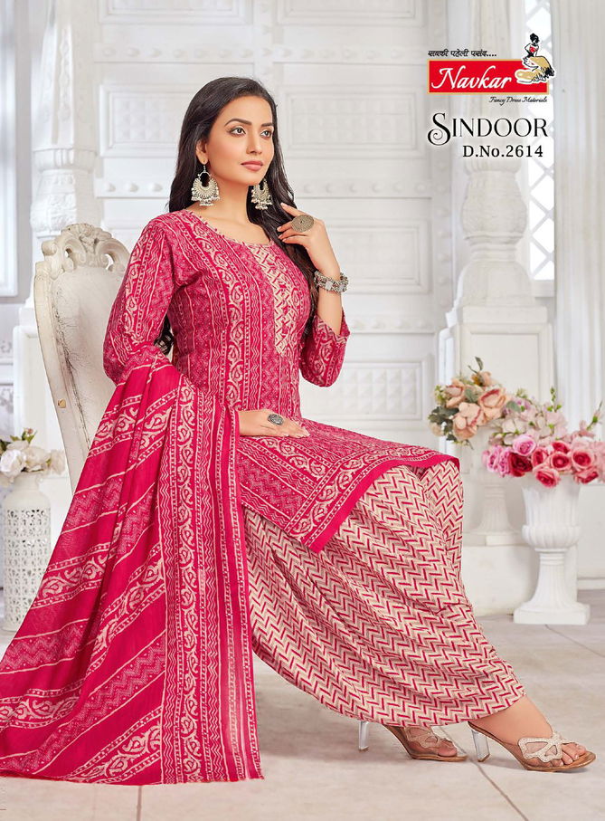 Sindoor Vol 26 By Navkar Cotton Printed Kurti With Bottom Dupatta Wholesale Shop In Surat
